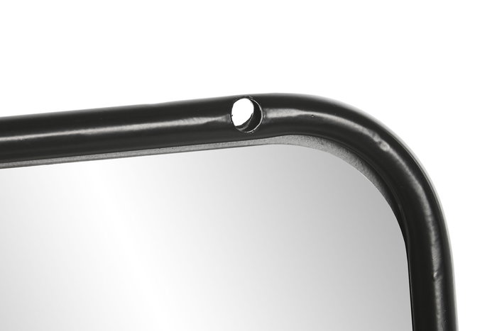 DKD Home Decor Espejo Loft Negro 70.5 x 12 x 36 cm (2 Unidades) Repisa Metal Espejo