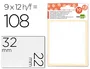 Liderpapel Etiquetas adhesivas blancas 22x32 mm (12 hojas)