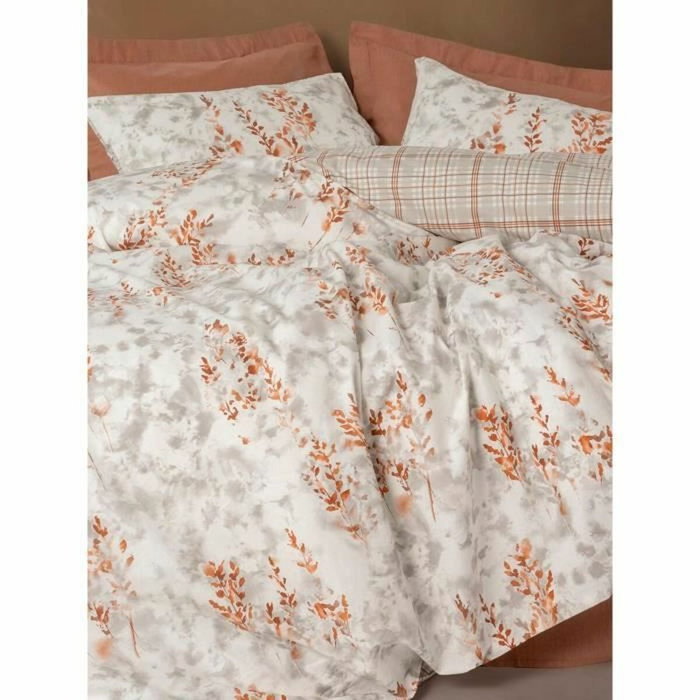 Aucune Juego de cama Canela - 1 funda nórdica 220x240 cm + 2 fundas de almohada 60x60 cm - 100% algodón
