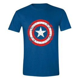 Marvel Camiseta Captain America Cracked Shield talla L