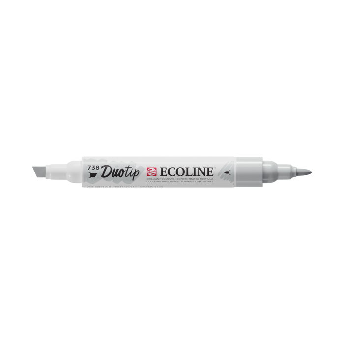 Ecoline Marcador Duotip Gris Frío Claro 738 Ecoline Marcador Duotip Gris Frío Claro 738