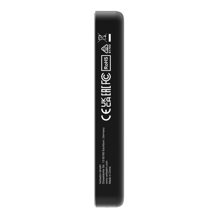 Verbatim Essential Power Bank Magnético Inalámbrico 10.000 mAh Negro Verbatim Essential Power Bank Magnético Inalámbrico 10.000 mAh Negro