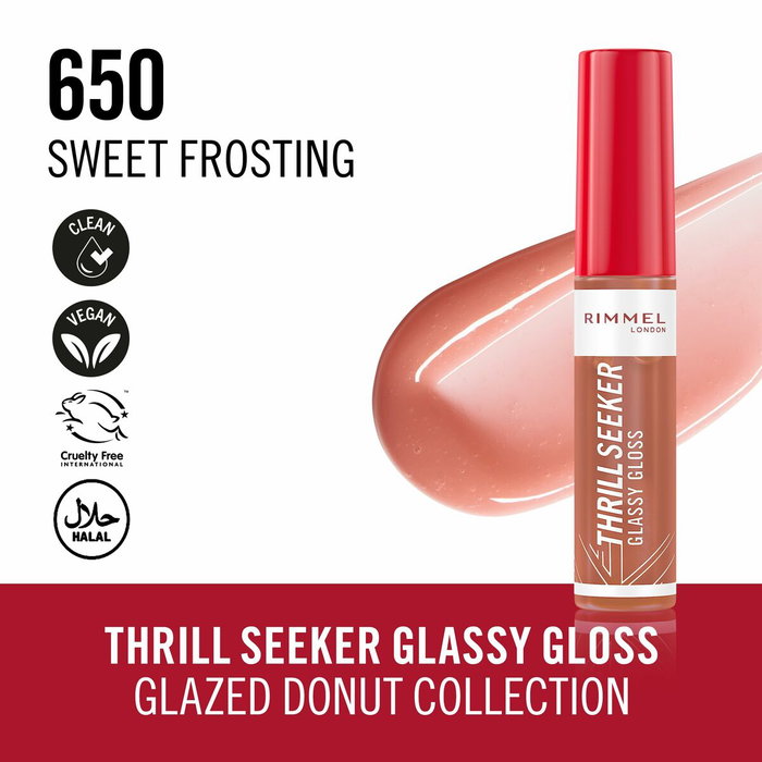 Rimmel London THRILL SEEKER Brillo Labial 650-Sweet Frosting Rimmel London THRILL SEEKER Brillo Labial 650-Sweet Frosting