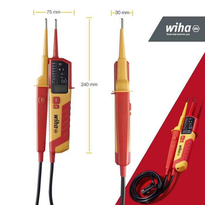 Wiha Probador de Voltaje y Continuidad eMobility