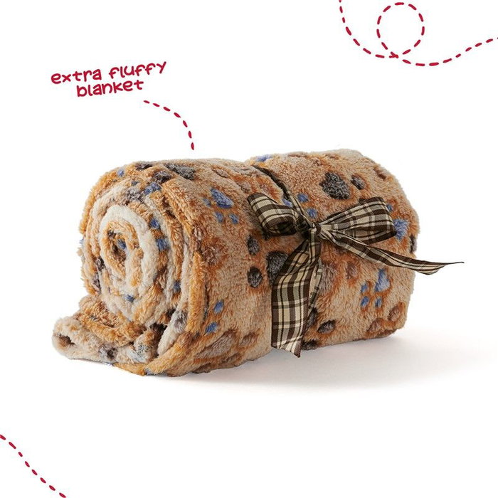 PERLETTI Peluche Oso Teddy con Manta Suave 22cm