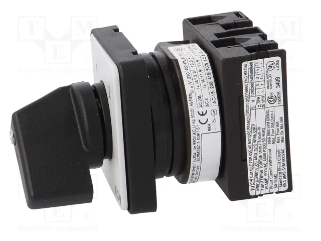 EATON ELECTRIC Interruptor de leva 20A 1-2 con 2 posiciones estables