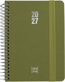 GRAFOPLAS Agenda Anual 2027 Fancy Espiral A6 Color Mint