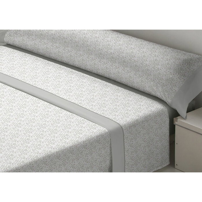 Juego de Sábanas D'Or LAVANDA Gris Cama de 90 Franela Juego de Sábanas D'Or LAVANDA Gris Cama de 90 Franela