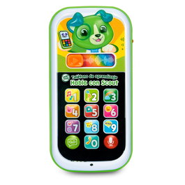 LEAP FROG Teléfono de Aprendizaje Scout 80-620939 con Teclado Numérico, Grabación de Mensajes, Luces y Música, Juguete Educativo para Bebés +9 Meses