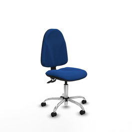 PIQUERAS Y CRESPO Silla de oficina Algarra Azul con Base Cromada