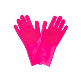 Muc-Off Guantes de Taller Deep Scrubber Rosa Talla L