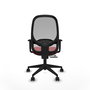 PIQUERAS Y CRESPO Silla de oficina Cilanco Rojo/Gris