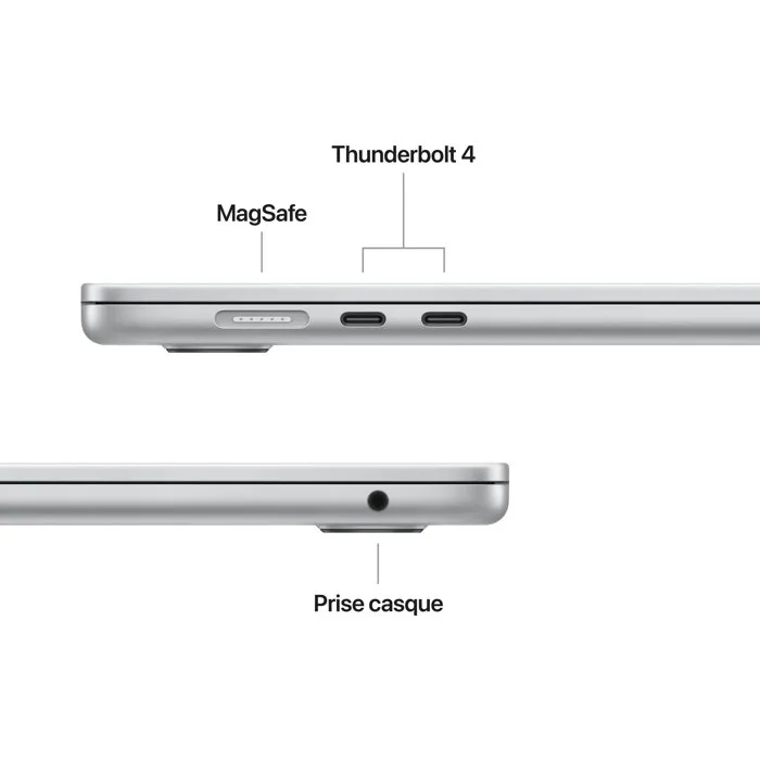 Apple MacBook Air 13.6 Pulgadas (2026) M5 Chip 10-Core CPU 10-Core GPU 24GB RAM 1TB SSD - Plata - MDH94FNA