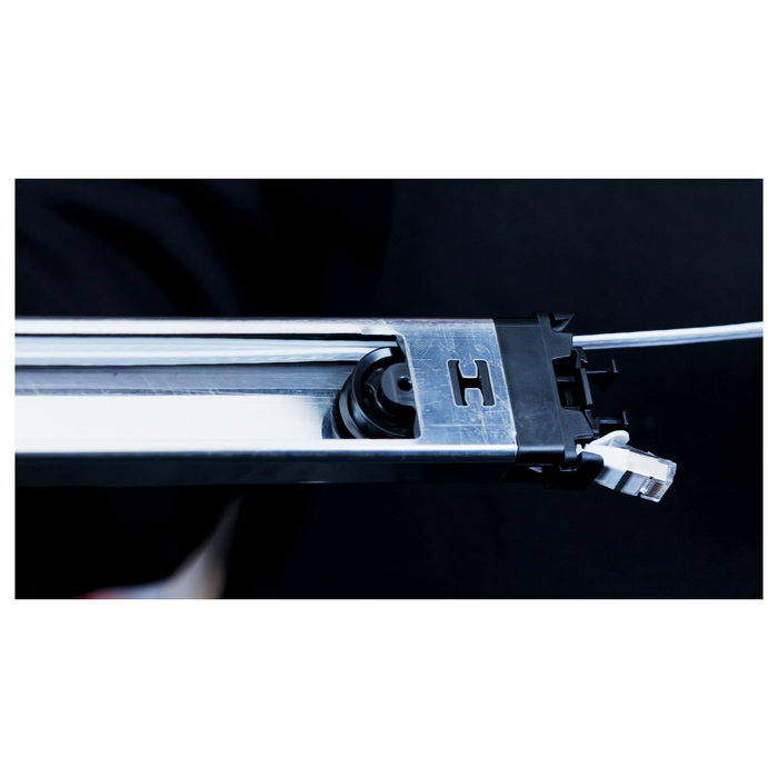 PATCHBOX CABLE PATCH C60STPXC6A31GY Patchbox Plus+ Long Range - Copper Cassette, Cat6a STP, 2.5 m, RJ-45 macho, gris, plano, 10 Gigabit Ethernet, 500 MHz