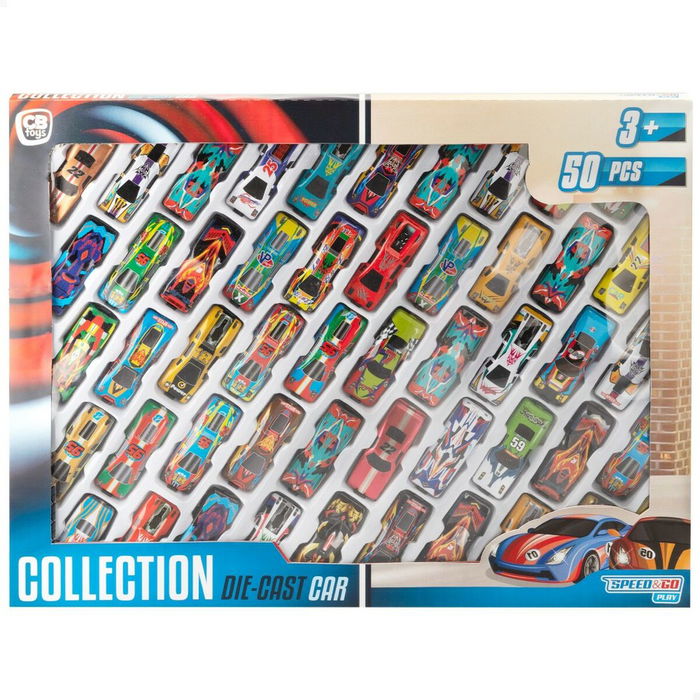 Playset de Vehículos Speed & Go 7,5 x 2 x 3 cm (6 Unidades)