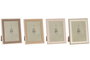 DKD Home Decor Set de 4 Marcos de Fotos 15x20 cm Surtidos