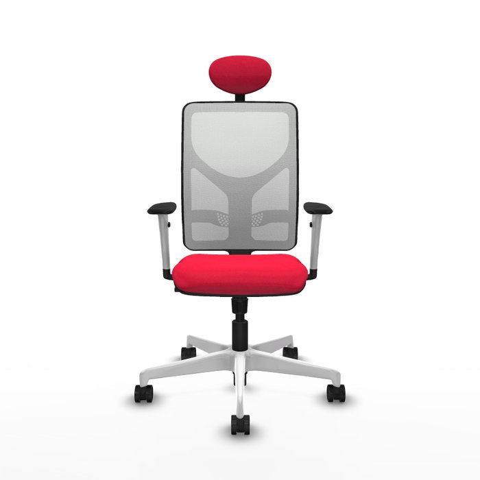 PIQUERAS Y CRESPO Silla de oficina Motilla con mecanismo Sincro, Rojo y Blanco PIQUERAS Y CRESPO Silla de oficina Motilla con mecanismo Sincro, Rojo y Blanco