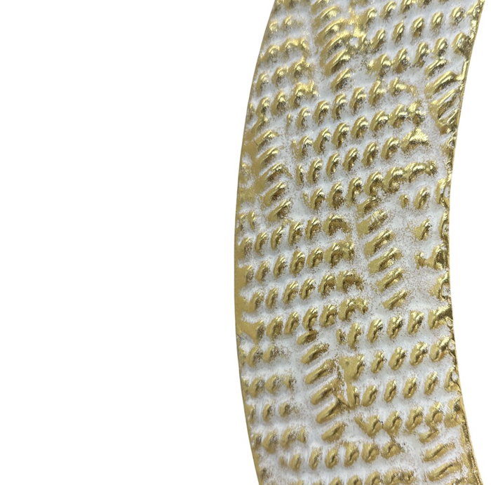 DKD Home Decor Espejo de Metal Dorado y Blanco 66x4,5x104 cm