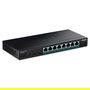 TRENDnet TPE-BG380 Switch de 8 Puertos 2.5G Ethernet No Administrado con PoE++ 95W por Puerto, Montaje en Pared, Negro
