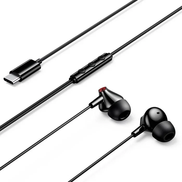 Vention Auriculares In-ear con Cable USB-C ECHO LITE con DAC y Micrófono, 1.2m, Negro