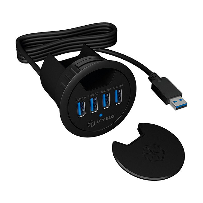 ICY BOX IB-HUB1403 Hub de Mesa 4x USB 3.2 Gen 1 Type-A ICY BOX IB-HUB1403 Hub de Mesa 4x USB 3.2 Gen 1 Type-A
