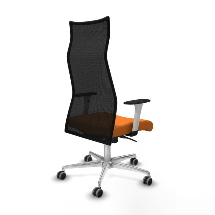 PIQUERAS Y CRESPO Sillón Albacete Sincro Naranja y Negro