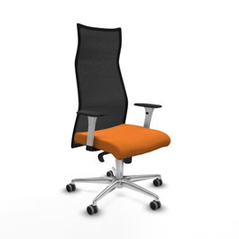 PIQUERAS Y CRESPO Sillón Albacete Sincro Naranja y Negro
