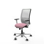 PIQUERAS Y CRESPO Silla de oficina Zulema Rosa y Blanca