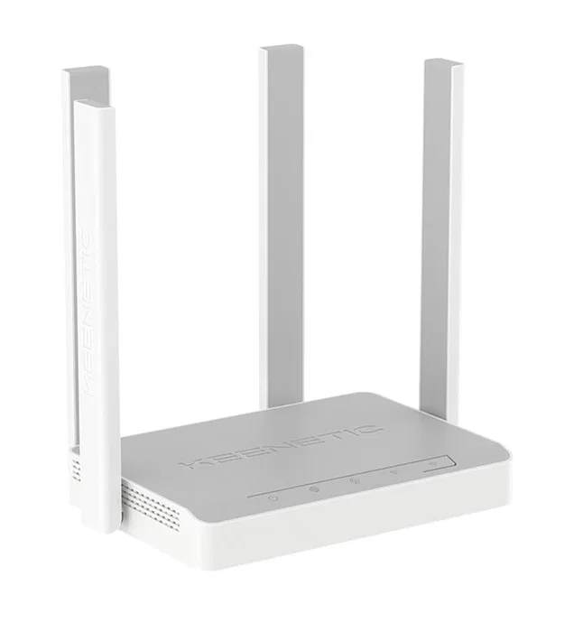 Keenetic Runner 4G (KN-2211) - Router 4G con Wi-Fi Mesh N300, 4 Puertos Ethernet LAN, Banda 2.4 GHz, Gris/Blanco