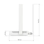 Keenetic Runner 4G (KN-2211) - Router 4G con Wi-Fi Mesh N300, 4 Puertos Ethernet LAN, Banda 2.4 GHz, Gris/Blanco
