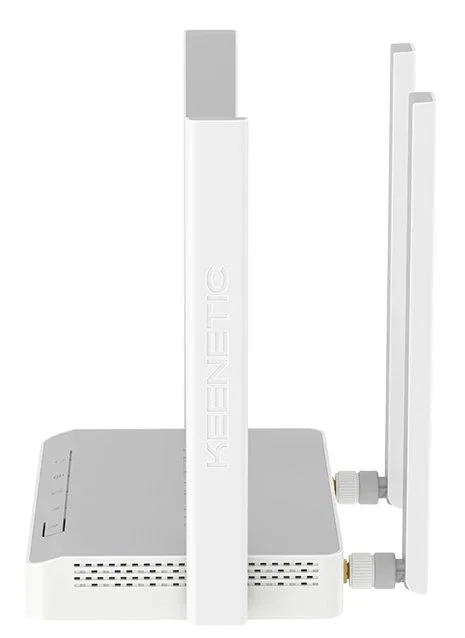 Keenetic Runner 4G (KN-2211) - Router 4G con Wi-Fi Mesh N300, 4 Puertos Ethernet LAN, Banda 2.4 GHz, Gris/Blanco