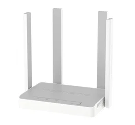 Keenetic Runner 4G (KN-2211) - Router 4G con Wi-Fi Mesh N300, 4 Puertos Ethernet LAN, Banda 2.4 GHz, Gris/Blanco