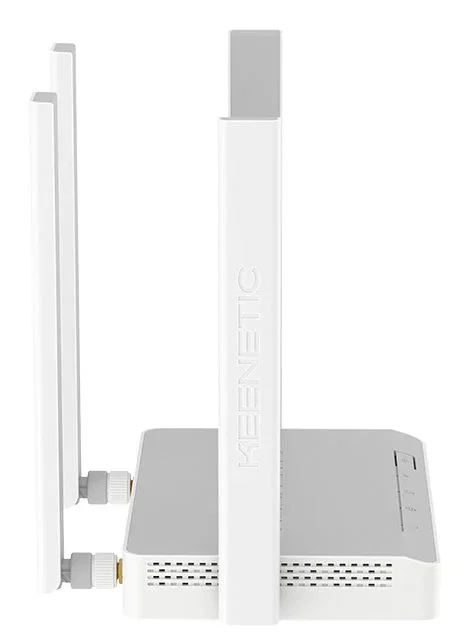 Keenetic Runner 4G (KN-2211) - Router 4G con Wi-Fi Mesh N300, 4 Puertos Ethernet LAN, Banda 2.4 GHz, Gris/Blanco