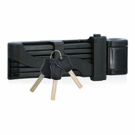 Dunlop Candado plegable con llave de 85 cm Negro