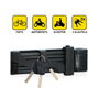 Dunlop Candado plegable con llave de 85 cm Negro
