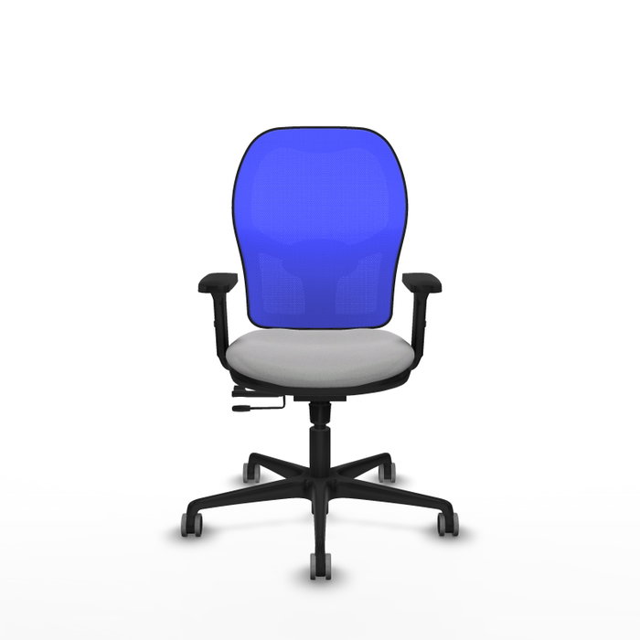 PIQUERAS Y CRESPO Silla de oficina Jorquera con mecanismo Sincro/Traslack, Azul y Gris claro PIQUERAS Y CRESPO Silla de oficina Jorquera con mecanismo Sincro/Traslack, Azul y Gris claro