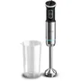 Cecotec Power Neutron Batidora de Mano 1100W, Diseño 4 Cuchillas, Recipiente Vidrio 800ml, Negro/Acero Inoxidable