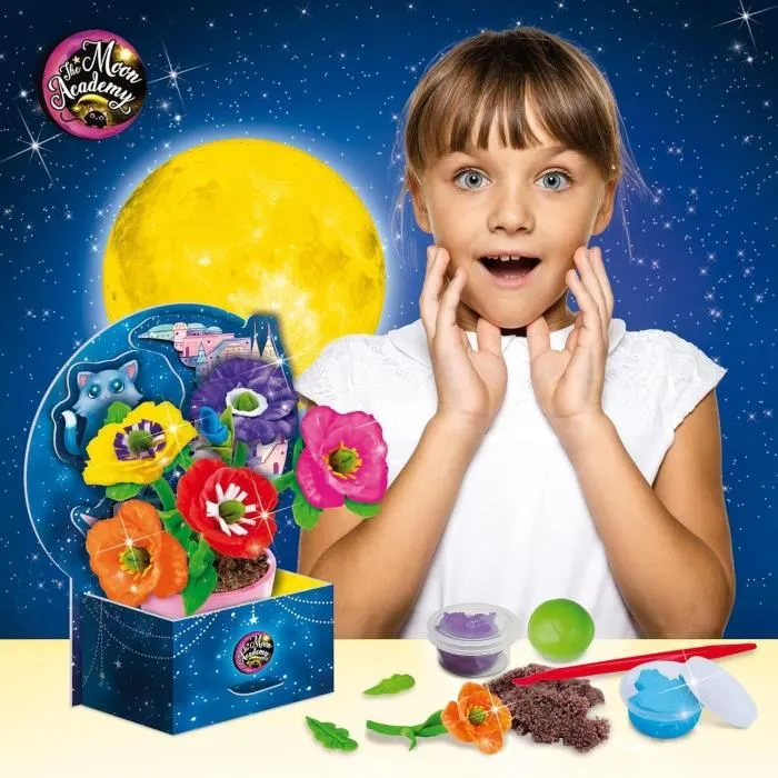 THE MOON ACADEMY Ramo de Flores - Kit de Ocio Creativo - Composición Innovadora, Accesorios Incluidos