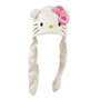 Cerdá Gorro de Punto con Aplicaciones Hello Kitty Blanco