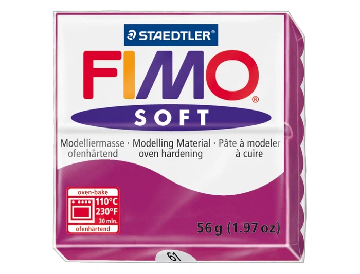 Staedtler Pasta Fimo Soft 57 gr Color Púrpura - Pasta de modelar blanda