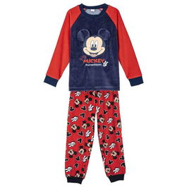 Cerdá Pijama Largo Coral Fleece Aplicaciones Mickey 3 Años