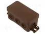 SIMET FASTBOX Caja de conexiones empotrada marrón