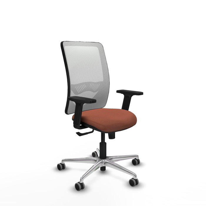PIQUERAS Y CRESPO Silla de oficina Zulema con mecanismo Sincro, Marrón y Blanco PIQUERAS Y CRESPO Silla de oficina Zulema con mecanismo Sincro, Marrón y Blanco
