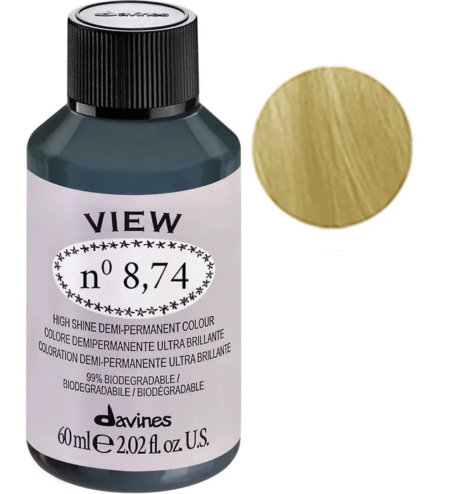 Davines View Tinte de cabello demi-permanente 8.74 Gloss 60 ml Davines View Tinte de cabello demi-permanente 8.74 Gloss 60 ml