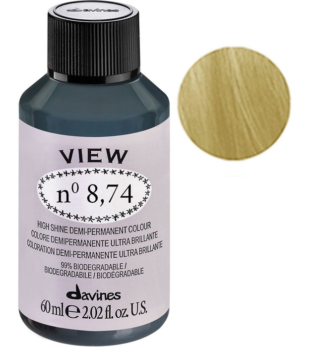 View, Tinte de cabello demi-permanente, 8.74 Gloss, 60 ml View, Tinte de cabello demi-permanente, 8.74 Gloss, 60 ml