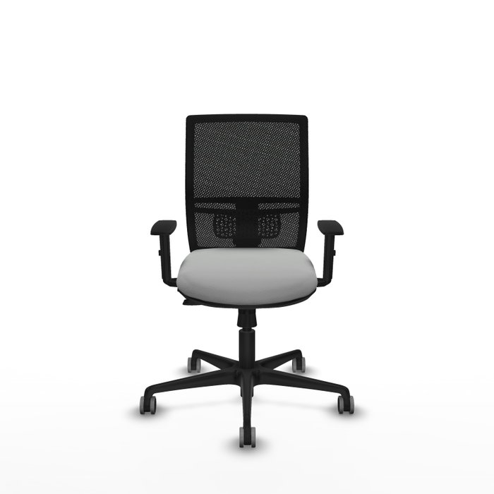 PIQUERAS Y CRESPO Silla de oficina Yunquera Gris claro con malla Negra PIQUERAS Y CRESPO Silla de oficina Yunquera Gris claro con malla Negra