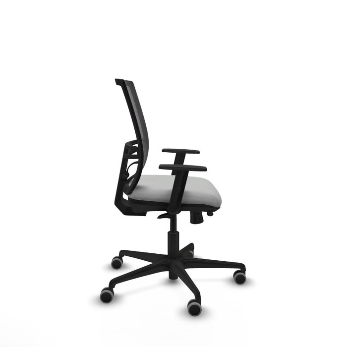 PIQUERAS Y CRESPO Silla de oficina Yunquera Gris claro con malla Negra PIQUERAS Y CRESPO Silla de oficina Yunquera Gris claro con malla Negra