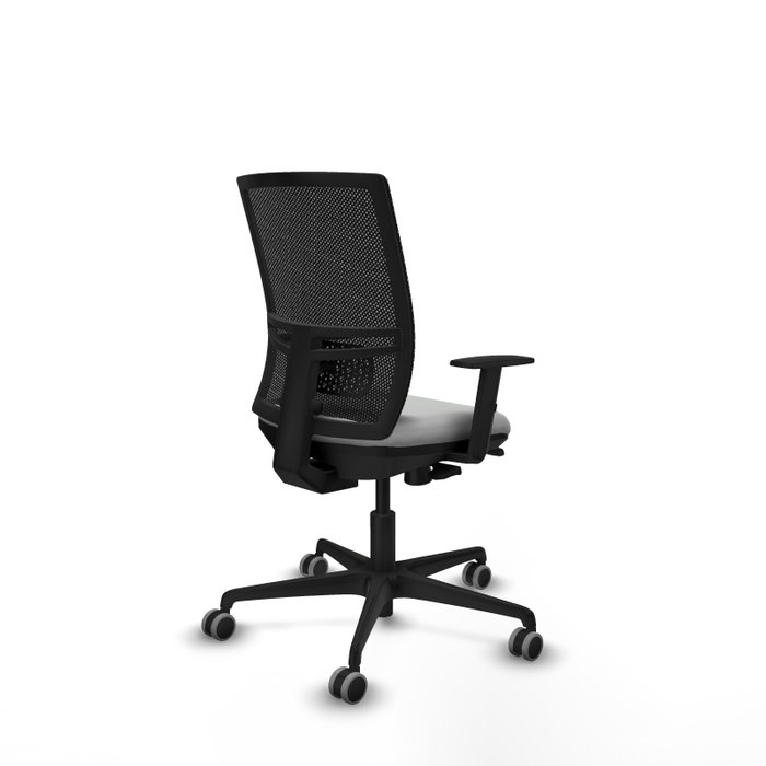 PIQUERAS Y CRESPO Silla de oficina Yunquera Gris claro con malla Negra PIQUERAS Y CRESPO Silla de oficina Yunquera Gris claro con malla Negra