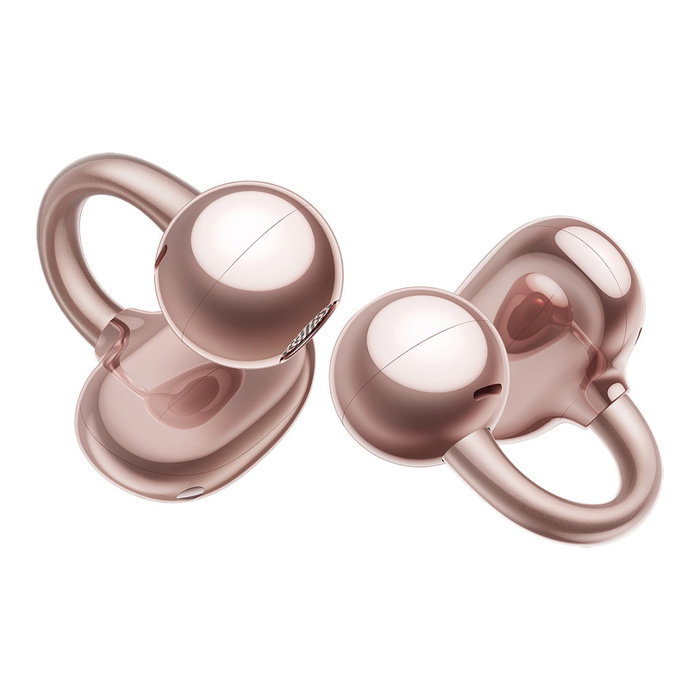 Huawei FreeClip Auriculares Inalámbricos True Wireless TWS con Cargador Inalámbrico, IP54, 36h Batería, Bluetooth, Oro Rosa