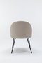 BORDECOR Pack de 2 sillas beige con patas negras
